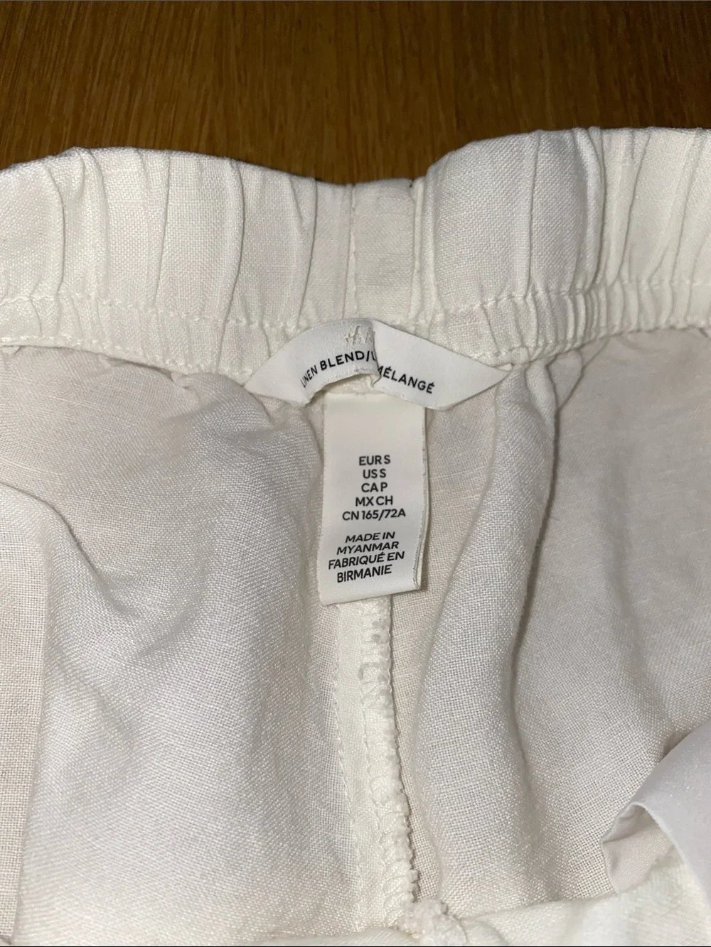 H&M White Linen Pants